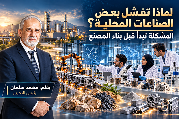 لماذا تفشل بعض الصناعات المحلية؟ المشكلة تبدأ قبل بناء المصنع